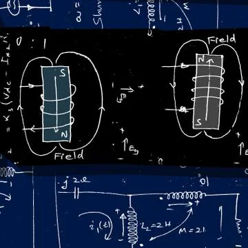 Mathematical engineering background 스톡 일러스트