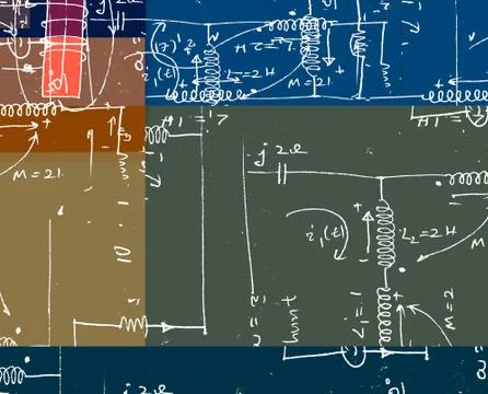 Mathematical engineering background Stock Illustration