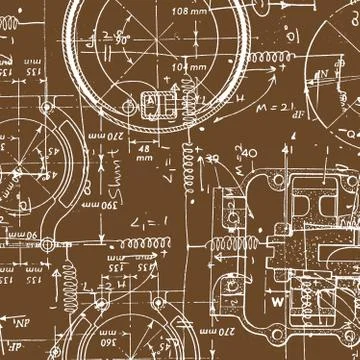 Mathematical engineering background 스톡 일러스트