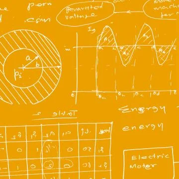 Mathematical engineering background 스톡 일러스트