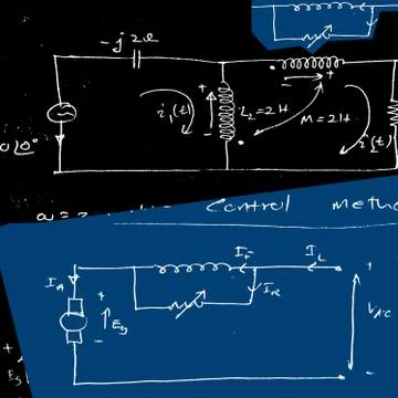 Mathematical engineering background 스톡 일러스트