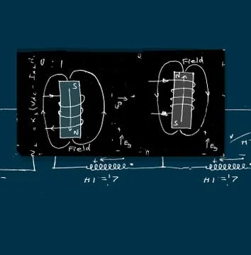 Mathematical engineering background イラスト素材