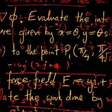 Mathematical engineering background Illustrazione stock