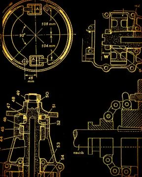 Mathematical engineering background Foto stock