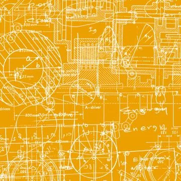 Mathematical engineering background Foto stock