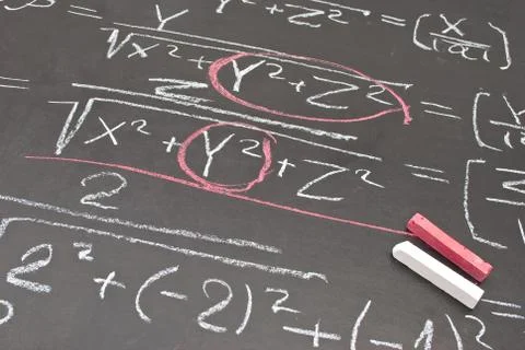 Mathematical equation Stock Photos