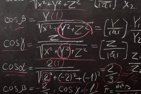 Mathematical equation Stock Photos