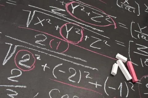 Mathematical equation Stock Photos