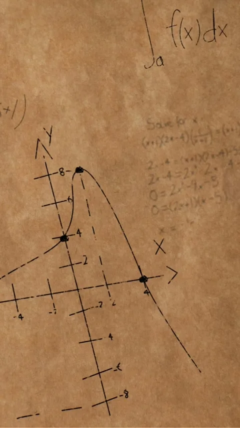 Mathematical equations and figures 4k Stock Footage 342225259