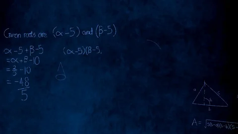 Mathematical equations 库存影片 107705189