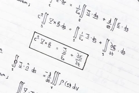 Mathematical equations Stock Photos