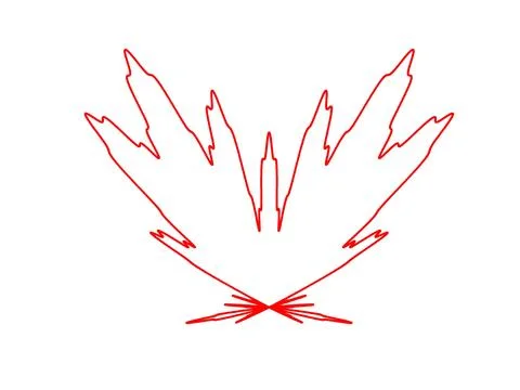 Mathematical Fire Illustrazione stock