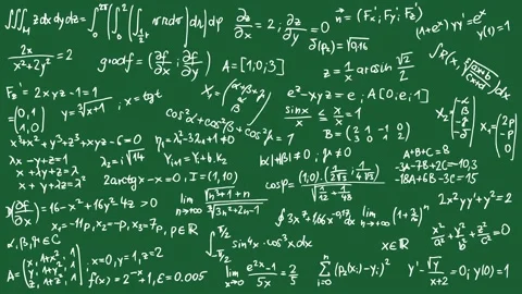 Mathematical Formula and Equation Video stock 154791784