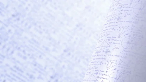 Mathematical Formulas and Graphs. Tables and Statistics. Seamless Loop. Stock-Footage 119820286