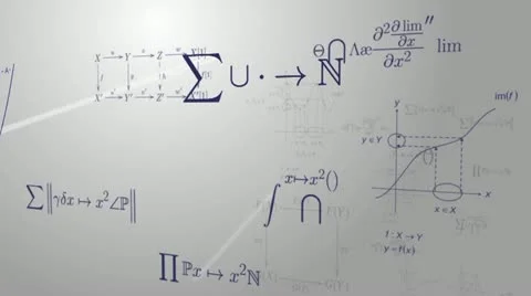 Mathematical formulas Video stock 20065633