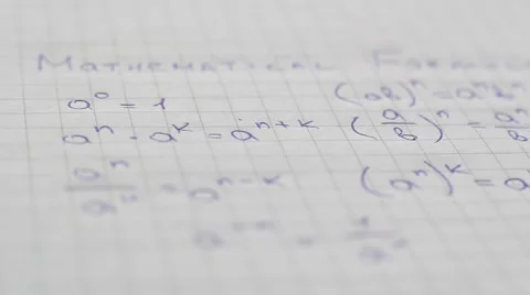 Mathematical Formulas. Stock Footage 57272870