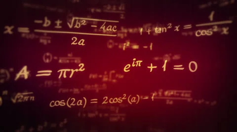Mathematical formulas. Loopable. 360 스톡 동영상 22982596