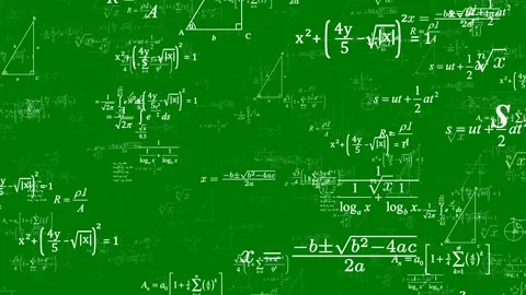 Mathematical formulas. Maths. Scientific and educational concept. Science. Stock Footage 225455023