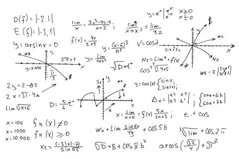 Mathematical formulas, scientific schemes. vector Stock Illustration
