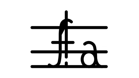 Mathematical function black icon animation 스톡 동영상 156654630