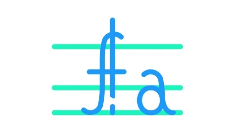 Mathematical function color icon animation Video stock 156654371