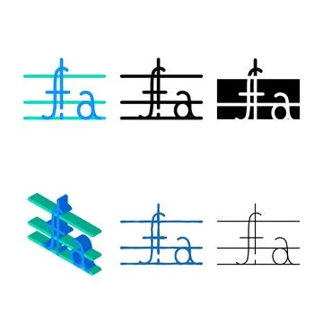 Mathematical function color mix icon vector color Stock Illustration