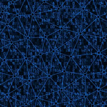 Mathematical with Linear Triangular Shapes Seamless Pattern Background Stock Illustration