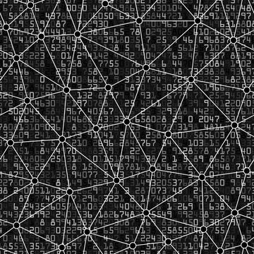 Mathematical with Linear Triangular Shapes Seamless Pattern Background イラスト素材