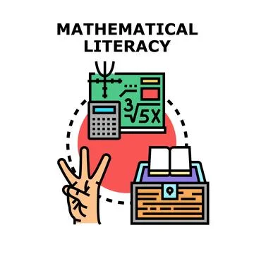 Mathematical literacy development process for learning education 库存插图