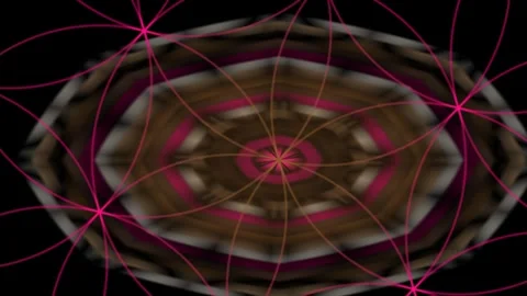 Mathematical Mandala Bloom Geometric Motion Stock Footage 341552052