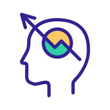 Mathematical mindset icon vector. Isolated contour symbol illustration 스톡 일러스트