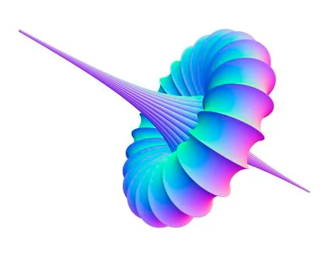Mathematical model, computer artwork Stock Illustration