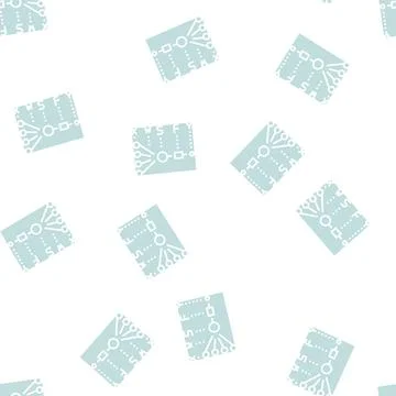 Mathematical model neural network glyph seamless pattern Illustrazione stock
