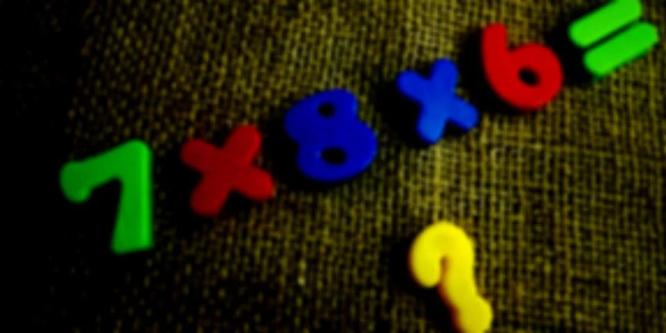 Mathematical numeric digits educational purpose. 스톡 사진