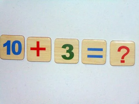 Mathematical operation - assembly, math Fotos Stock