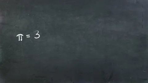 Mathematical pi definition Stock Footage 234122357