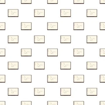Mathematical pythagorean theorem geometry education seamless pattern Stock Illustration