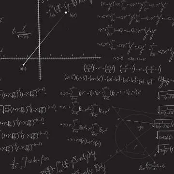 Mathematical seamless pattern Stock Illustration