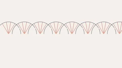 Mathematical sine wave function graph with red and black curves on white ba.. Stock Illustration