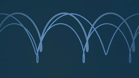 Mathematical spirograph curves undulate in a seamless loop Stock Footage 341490375