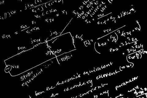 Mathematical text Stockfoto's