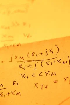 Mathematical text Stockfoto's