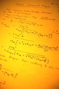 Mathematical text Foto stock