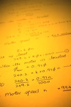 Mathematical text Foto stock