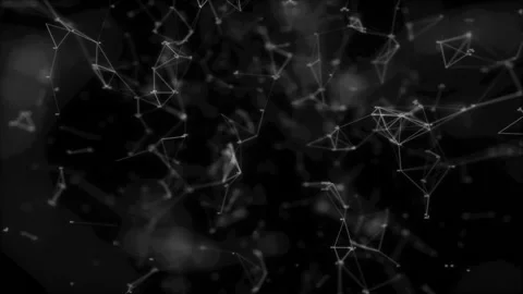Mathematical universe.Network / math / numbers / code seamless looping motion Stock Footage 98373398