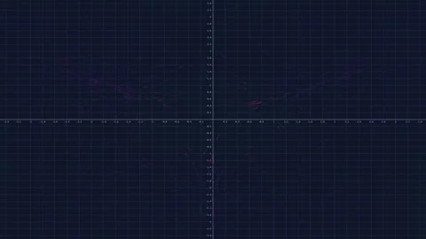Mathematical Vector Field on Coordinate Grid Background Loop Stock Footage 346812160