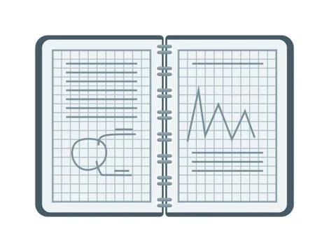 Mathematical vector seamless pattern with mathematical figures and equations Stockillustratie