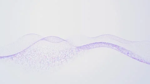 A mathematical wave grid undulates in a seamless loop Stock Footage 341274663