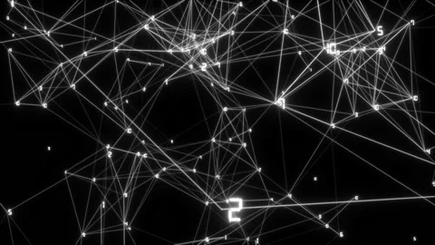 Mathematical web.3d rendered abstract plexus shapes. Connection and web concept Stock Footage 101202179