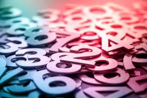 Mathematics abstract background made with solid numbers Mathematics abstra... Foto stock